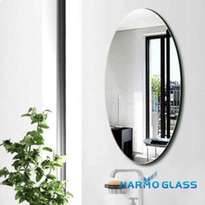 Green Grey Blue Back Painted Customized Size Aluminium Mirror Glass