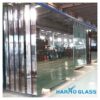 Green Grey Blue Back Painted Customized Size Aluminium Mirror Glass