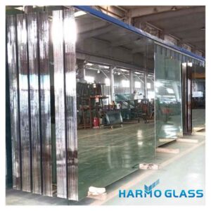 Green Grey Blue Back Painted Customized Size Aluminium Mirror Glass